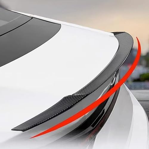 Auto Flügel für Hyundai Elantra,Flügel Lippe Schwanz Spoiler Auto Spoiler Wing Dachspoiler Heckflügel Kunststoff Windwiderstand Auto Dekoration Zubehör,Carbon Fibre Pattern von JIAAM