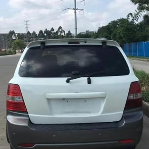 Auto Flügel für Kia Sorento,Flügel Lippe Schwanz Spoiler Auto Spoiler Wing Dachspoiler Heckflügel Kunststoff Windwiderstand Auto Dekoration Zubehör,White von JIAAM