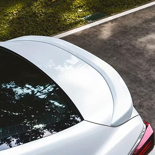 Auto Flügel für Lexus ES,Flügel Lippe Schwanz Spoiler Auto Spoiler Wing Dachspoiler Heckflügel Kunststoff Windwiderstand Auto Dekoration Zubehör,White von JIAAM