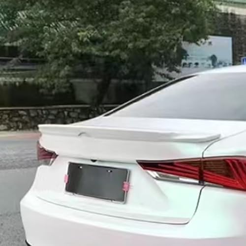 Auto Flügel für Lexus is,Flügel Lippe Schwanz Spoiler Auto Spoiler Wing Dachspoiler Heckflügel Kunststoff Windwiderstand Auto Dekoration Zubehör,White von JIAAM