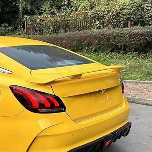 Auto Flügel für MG MG5,Flügel Lippe Schwanz Spoiler Auto Spoiler Wing Dachspoiler Heckflügel Kunststoff Windwiderstand Auto Dekoration Zubehör,Yellow von JIAAM