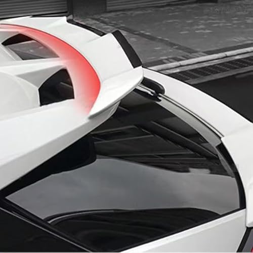 Auto Flügel für Toyota C-HR,Flügel Lippe Schwanz Spoiler Auto Spoiler Wing Dachspoiler Heckflügel Kunststoff Windwiderstand Auto Dekoration Zubehör,White-roof Wing von JIAAM