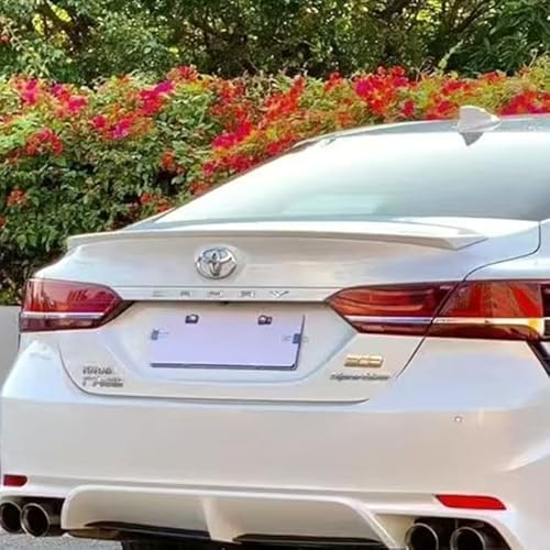 Auto Flügel für Toyota Camry,Flügel Lippe Schwanz Spoiler Auto Spoiler Wing Dachspoiler Heckflügel Kunststoff Windwiderstand Auto Dekoration Zubehör,White von JIAAM