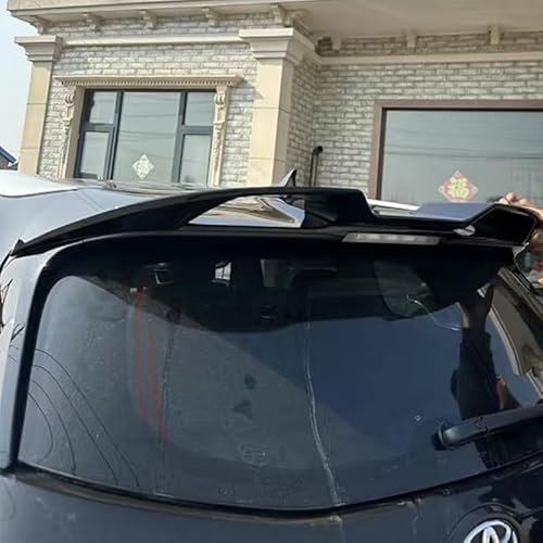 Auto Flügel für Toyota Highlander,Flügel Lippe Schwanz Spoiler Auto Spoiler Wing Dachspoiler Heckflügel Kunststoff Windwiderstand Auto Dekoration Zubehör,Black von JIAAM