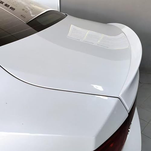 Auto Flügel für Volvo S90,Flügel Lippe Schwanz Spoiler Auto Spoiler Wing Dachspoiler Heckflügel Kunststoff Windwiderstand Auto Dekoration Zubehör,White von JIAAM