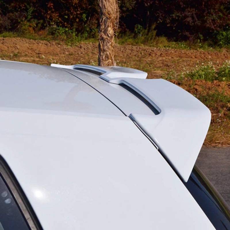 JIABAOCA Auto Heckspoiler für Golf MK7 Golf 7 R Line 2014-2016,ABS Auto Heckspoiler Standard Heckklappe Spoiler Dach Heck Kofferraum Lippe Windschutzscheibe Flügel Zubehör,A/White von JIABAOCA