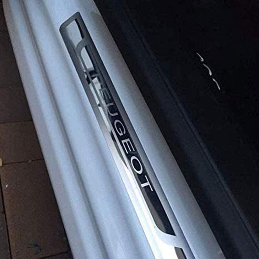 JIAGHUI Einstiegsleisten Türschweller für Peugeot 5008 I 2013-2017, Dekorationszubehör Car Door Sills Stainless Steel Sills Decor Attachments von JIAGHUI