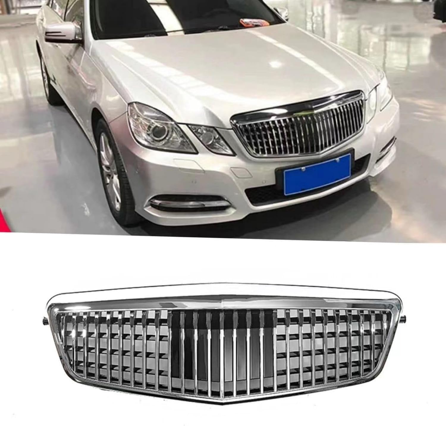 Front- und Kühlergrill Für Benz E CLASS W212 2009 2010 2011 2012, Front Bumper Radiator Grille Stoßstange Kühlergrill Grill BelüFtungsdeckel Verkleidung von JIAGHUI