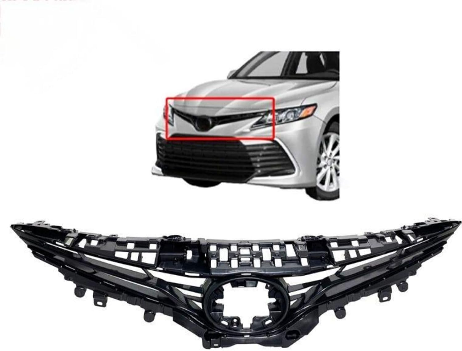 Front- und Kühlergrill Für Toyoda Camry LE/XLE 2021 2022 2023, Front Bumper Radiator Grille Stoßstange Kühlergrill Grill BelüFtungsdeckel Verkleidung von JIAGHUI