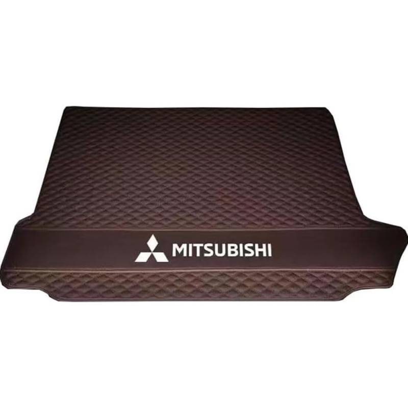 Auto Leder Kofferraummatte für Mitsubishi Grandis 2003-2011, Kofferraumwanne Kratzfest Kofferraum Cargo Schutzmatte Teppich Teppiche Kofferraumschutz,B/Coffee von JIANQIAOFEI