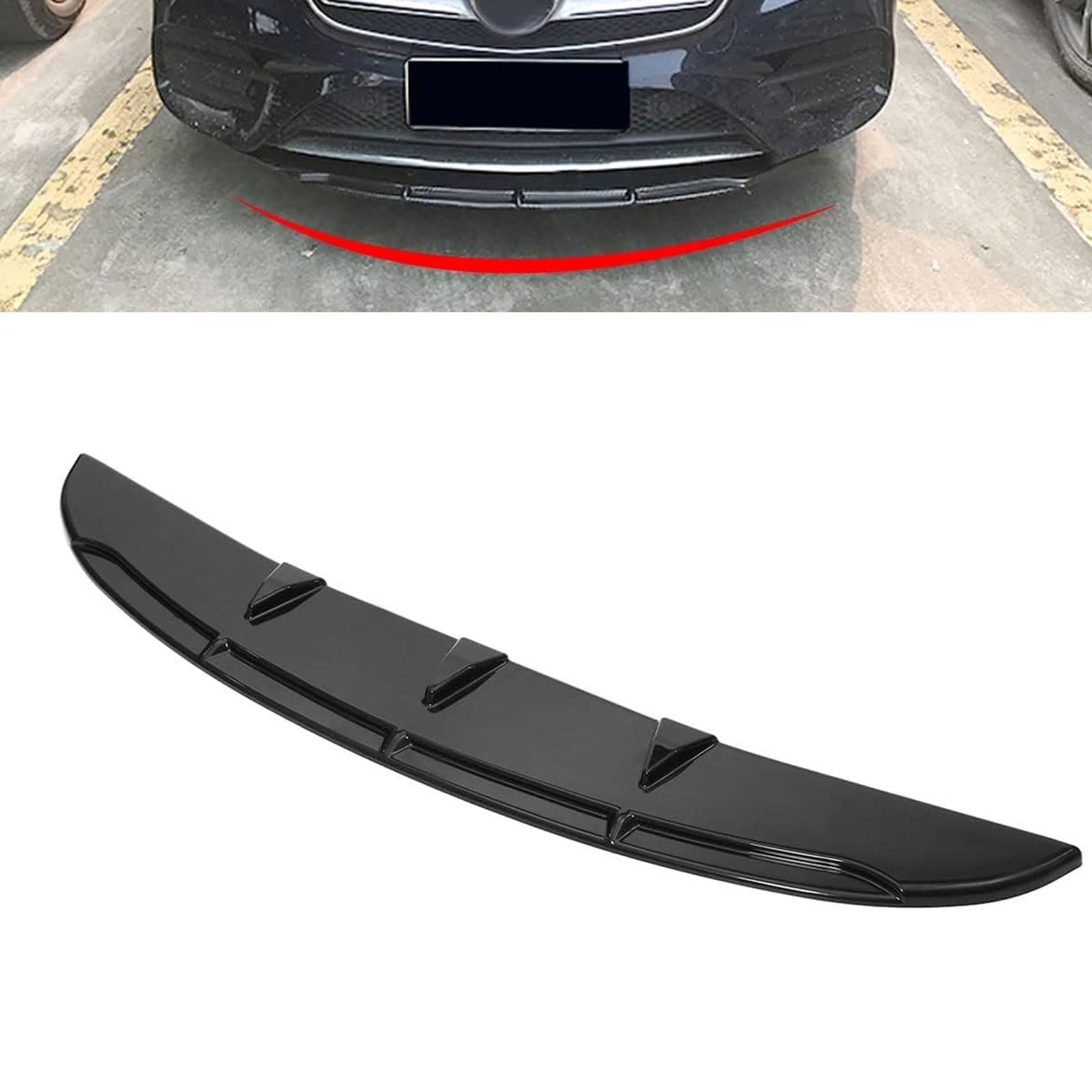 Auto Frontlippe Frontspoiler für Nissan Sylphy Bluebird Teana March Livina, Frontstoßstangenlippe Frontlippe Spoiler Frontstoßstange Splitter Schutz Zubehör von JIANXKILB