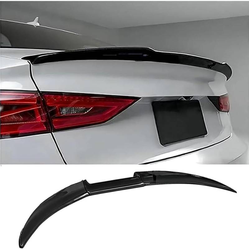 Auto Heckspoiler Spoiler für BMW 4 Series Gran Coupe G26 2021 2022 2023 2024, Car Rear Spoiler Heckkofferraum Kofferraumspoiler Heckflügel Tuning Auto Zubehör,Bright Black von JIANXKILB