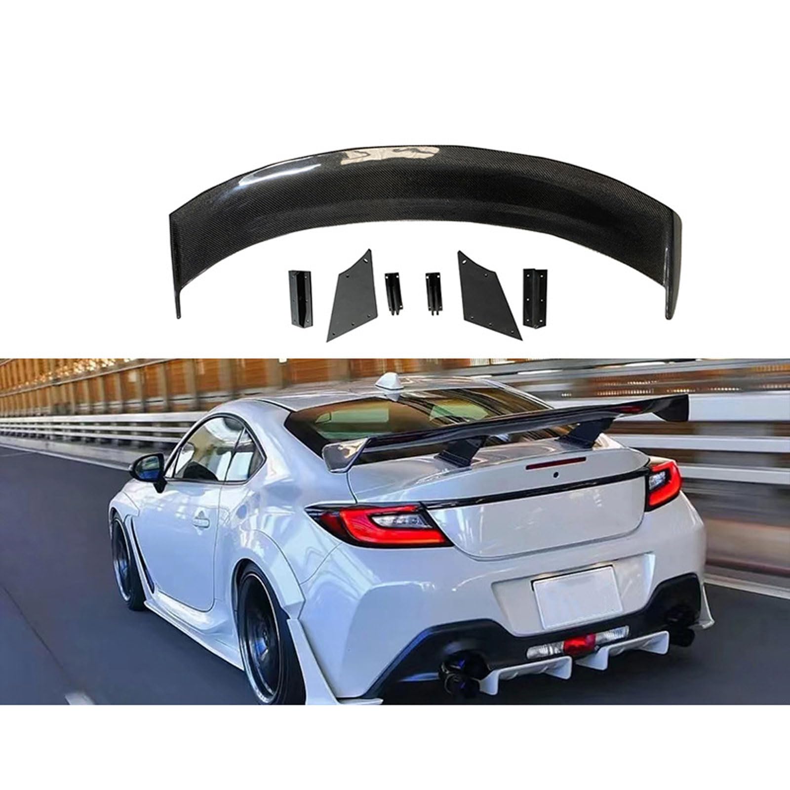 Auto Heckspoiler Spoiler für Toyota GR86 2020 2021 2022 2023 2024, Car Rear Spoiler Heckkofferraum Kofferraumspoiler Heckflügel Tuning Auto Zubehör von JIANXKILB