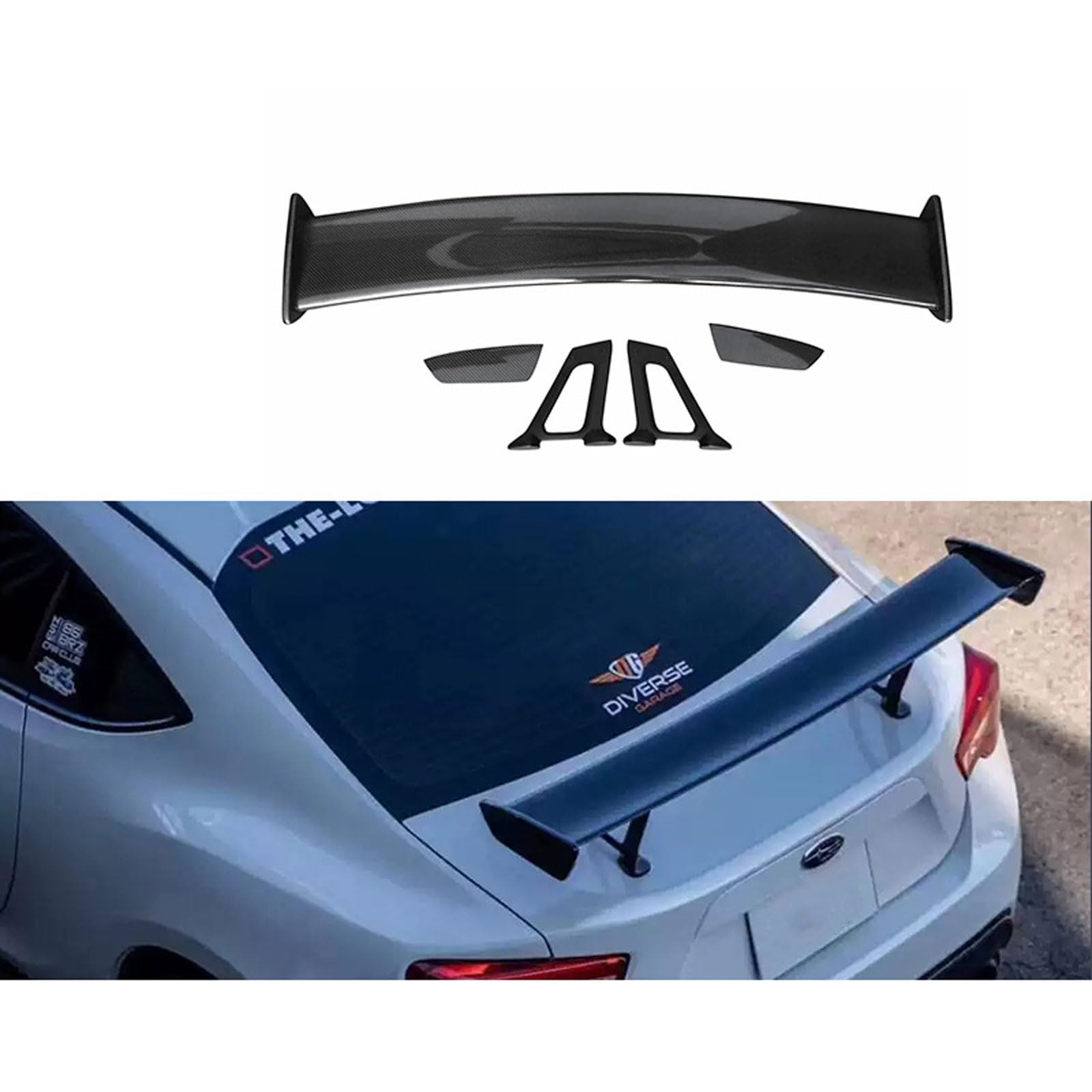 Auto Heckspoiler Spoiler für Toyota GT86 2013+, Car Rear Spoiler Heckkofferraum Kofferraumspoiler Heckflügel Tuning Auto Zubehör von JIANXKILB