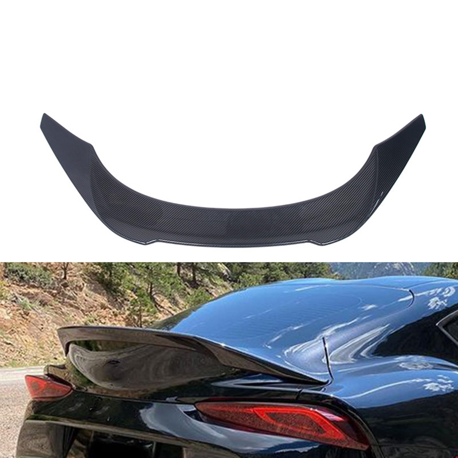 Auto Heckspoiler Spoiler für Toyota Supra A90 2021 2022 2023 2024, Car Rear Spoiler Heckkofferraum Kofferraumspoiler Heckflügel Tuning Auto Zubehör von JIANXKILB