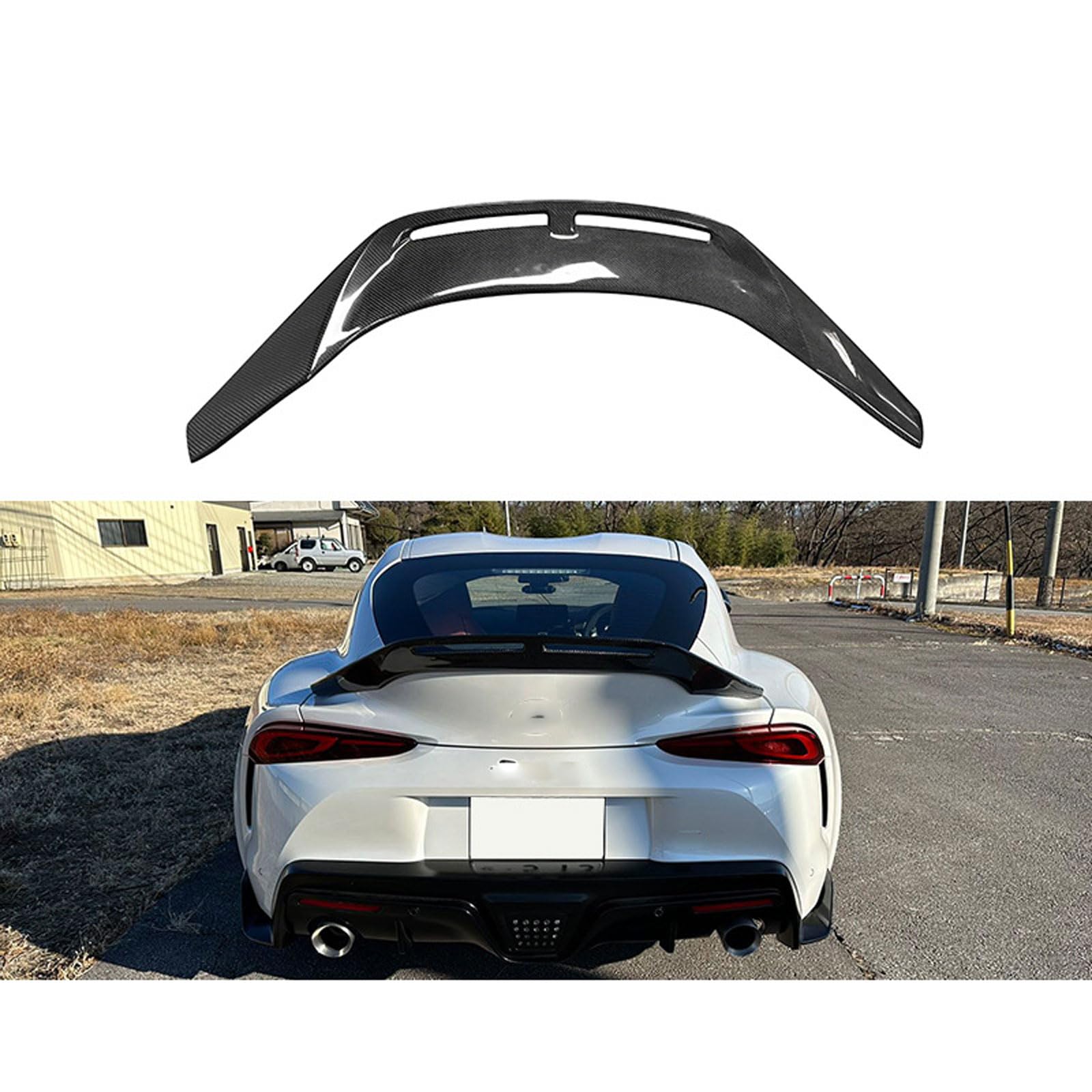 Auto Heckspoiler Spoiler für Toyota Supra A90 A91 2020 2021 2022 2023 2024, Car Rear Spoiler Heckkofferraum Kofferraumspoiler Heckflügel Tuning Auto Zubehör von JIANXKILB