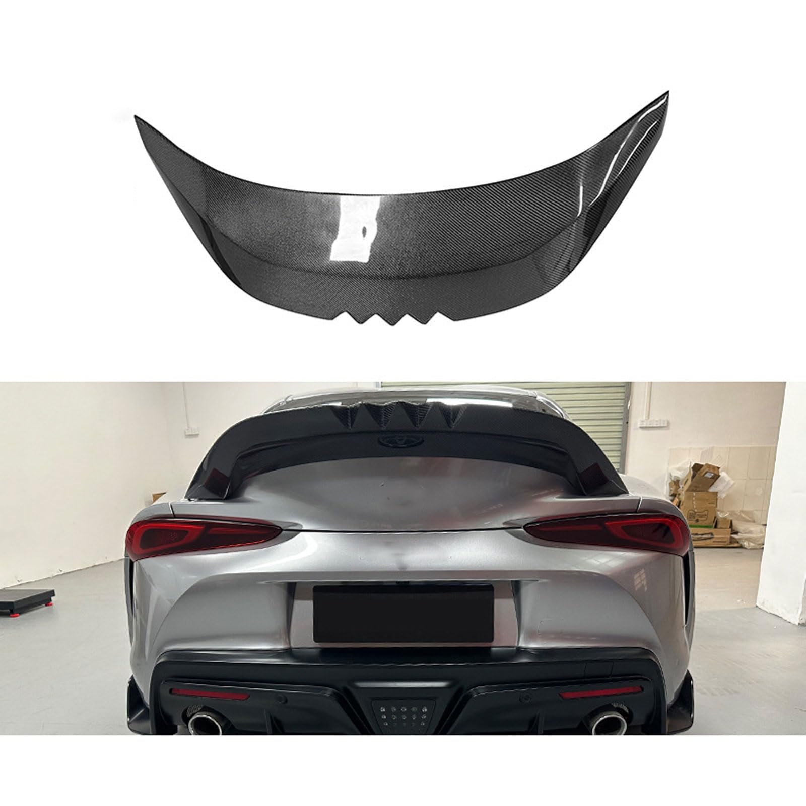 Auto Heckspoiler Spoiler für Toyota Supra A90 A91 2020 2021 2022 2023 2024, Car Rear Spoiler Heckkofferraum Kofferraumspoiler Heckflügel Tuning Auto Zubehör von JIANXKILB