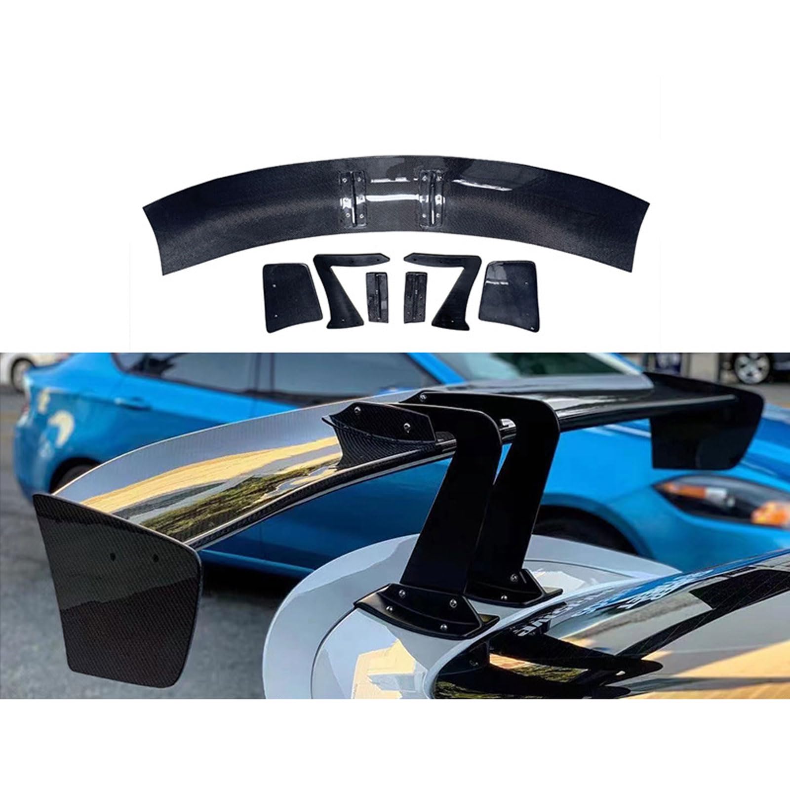 Auto Heckspoiler Spoiler für Toyota Supra A90 A91 2020 2021 2022 2023 2024, Car Rear Spoiler Heckkofferraum Kofferraumspoiler Heckflügel Tuning Auto Zubehör von JIANXKILB