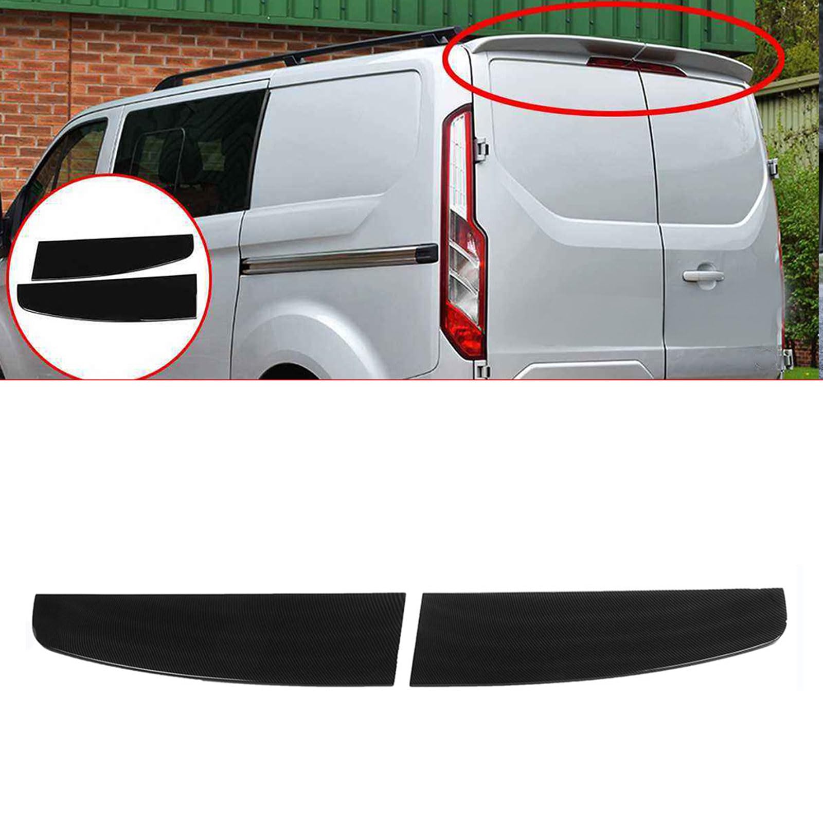 Auto Heckspoiler Spoiler für VW Caddy 2015+, Car Rear Spoiler Heckkofferraum Kofferraumspoiler Heckflügel Tuning Auto Zubehör von JIANXKILB