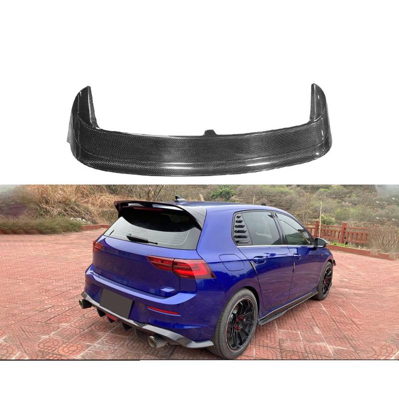 Auto Heckspoiler Spoiler für VW Golf 8, Car Rear Spoiler Heckkofferraum Kofferraumspoiler Heckflügel Tuning Auto Zubehör von JIANXKILB