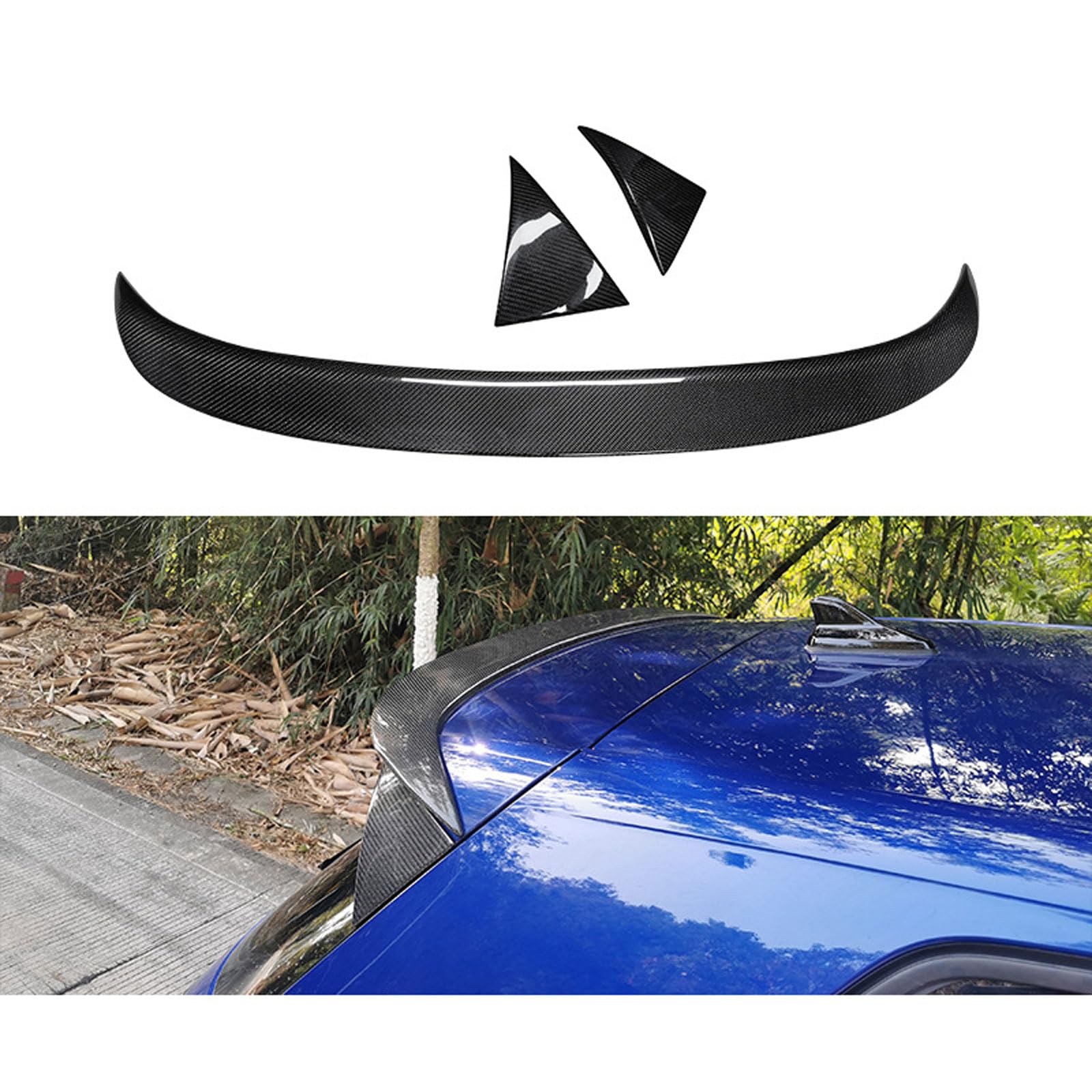 Auto Heckspoiler Spoiler für VW Golf 8, Car Rear Spoiler Heckkofferraum Kofferraumspoiler Heckflügel Tuning Auto Zubehör von JIANXKILB