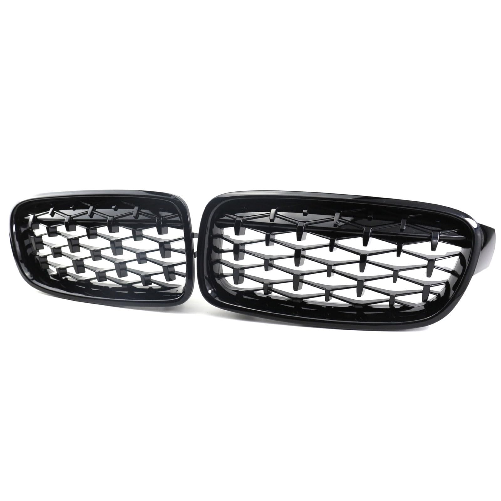 Kühlergrill Außentuning-Zubehörteile für BMW 3 Series F30 F31 F35 2012 2013 2014 2015 2016 2017 2018, Auto Frontgrill Vorderen Stoßfänger Grill Auto Grill Ersatz Zubehör,Black von JIANXKILB