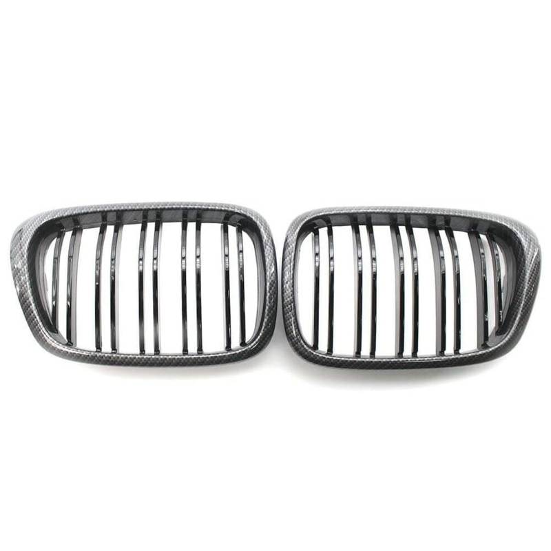 Kühlergrill Außentuning-Zubehörteile für BMW 5 Series E39 1999 2000 2001 2002 2003, Auto Frontgrill Vorderen Stoßfänger Grill Auto Grill Ersatz Zubehör von JIANXKILB