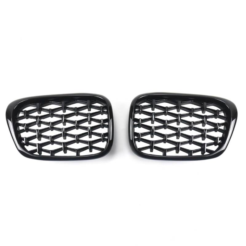 Kühlergrill Außentuning-Zubehörteile für BMW 5 Series E39 1999 2000 2001 2002 2003, Auto Frontgrill Vorderen Stoßfänger Grill Auto Grill Ersatz Zubehör von JIANXKILB