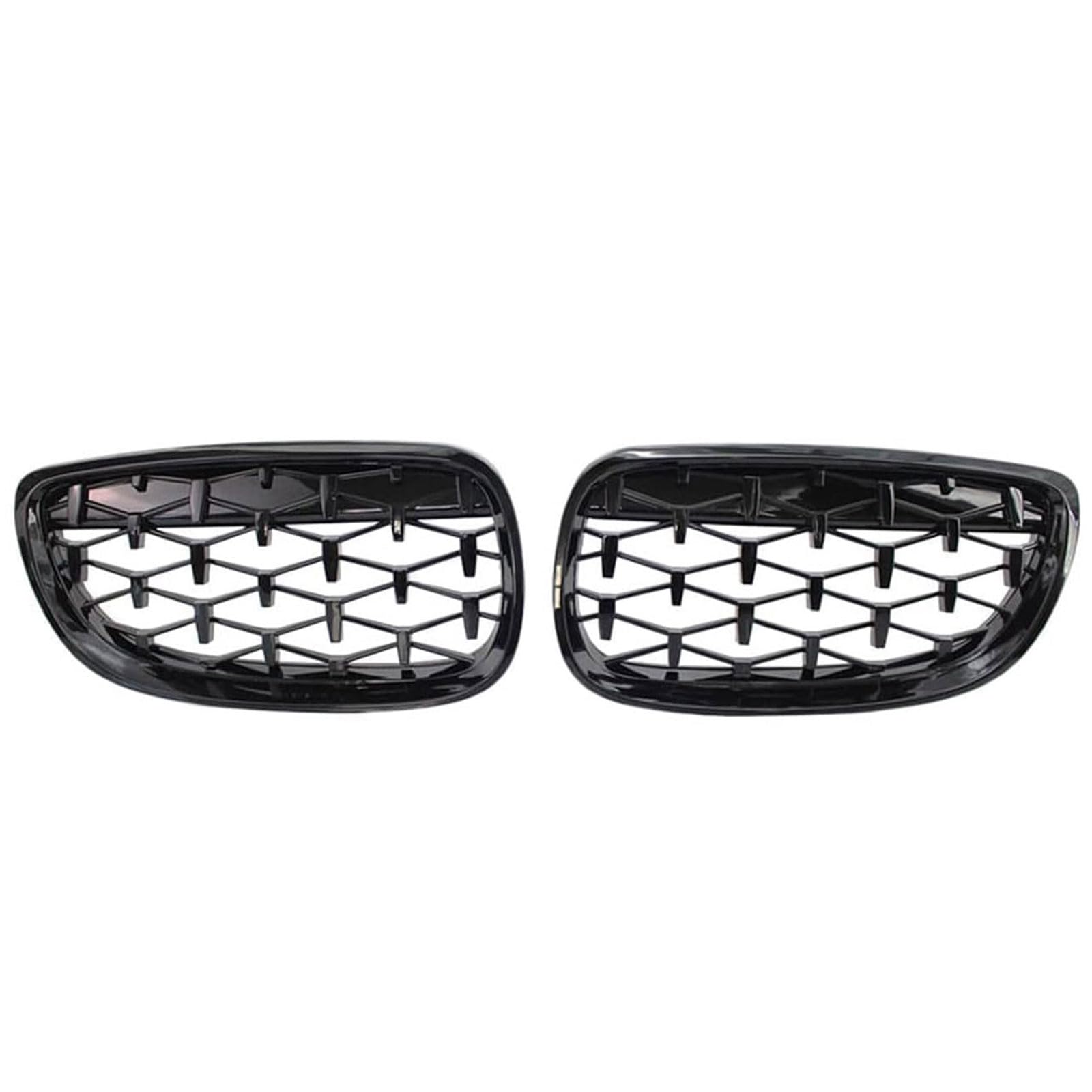 Kühlergrill Außentuning-Zubehörteile für BMW 5 Series E60 E61 550i 535i M5 2004 2005 2006 2007 2008 2009, Auto Frontgrill Vorderen Stoßfänger Grill Auto Grill Ersatz Zubehör,Black von JIANXKILB