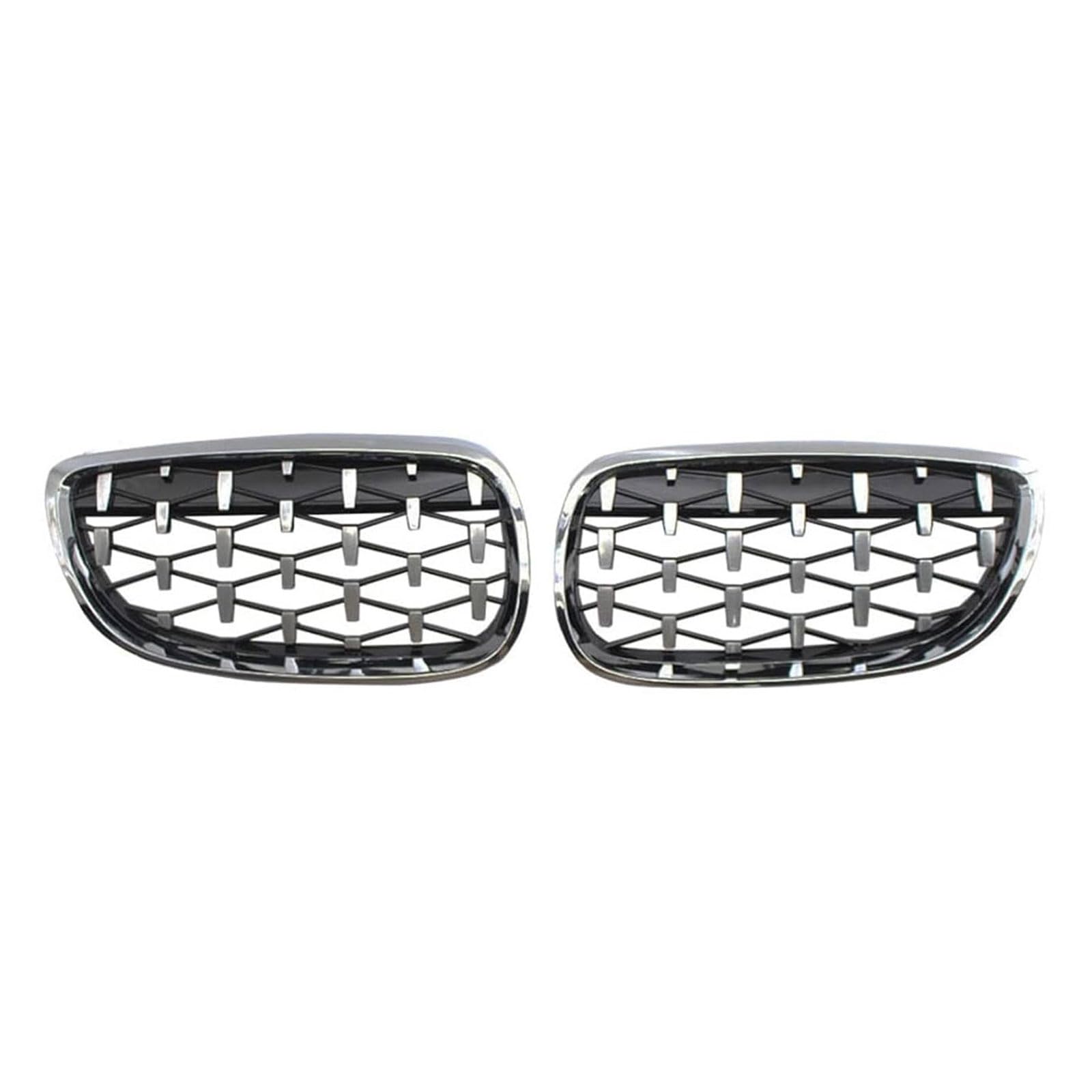 Kühlergrill Außentuning-Zubehörteile für BMW 5 Series E60 E61 550i 535i M5 2004 2005 2006 2007 2008 2009, Auto Frontgrill Vorderen Stoßfänger Grill Auto Grill Ersatz Zubehör,Silver von JIANXKILB