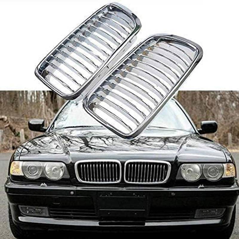 Kühlergrill Außentuning-Zubehörteile für BMW 7 Series E38 730IL / 735I / 725Tds / 728I / 750I Sedan 1994-2001, Auto Frontgrill Vorderen Stoßfänger Grill Auto Grill Ersatz Zubehör von JIANXKILB