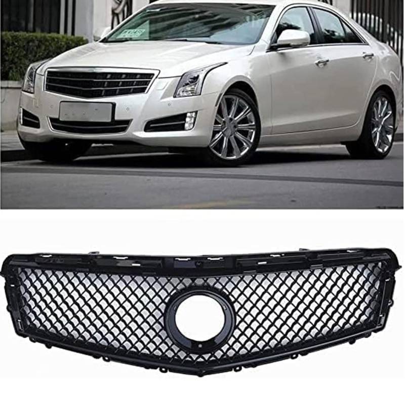 Kühlergrill Außentuning-Zubehörteile für Cadillac ATS 2013 2014 2015 2016 2017 2018 2019, Auto Frontgrill Vorderen Stoßfänger Grill Auto Grill Ersatz Zubehör von JIANXKILB