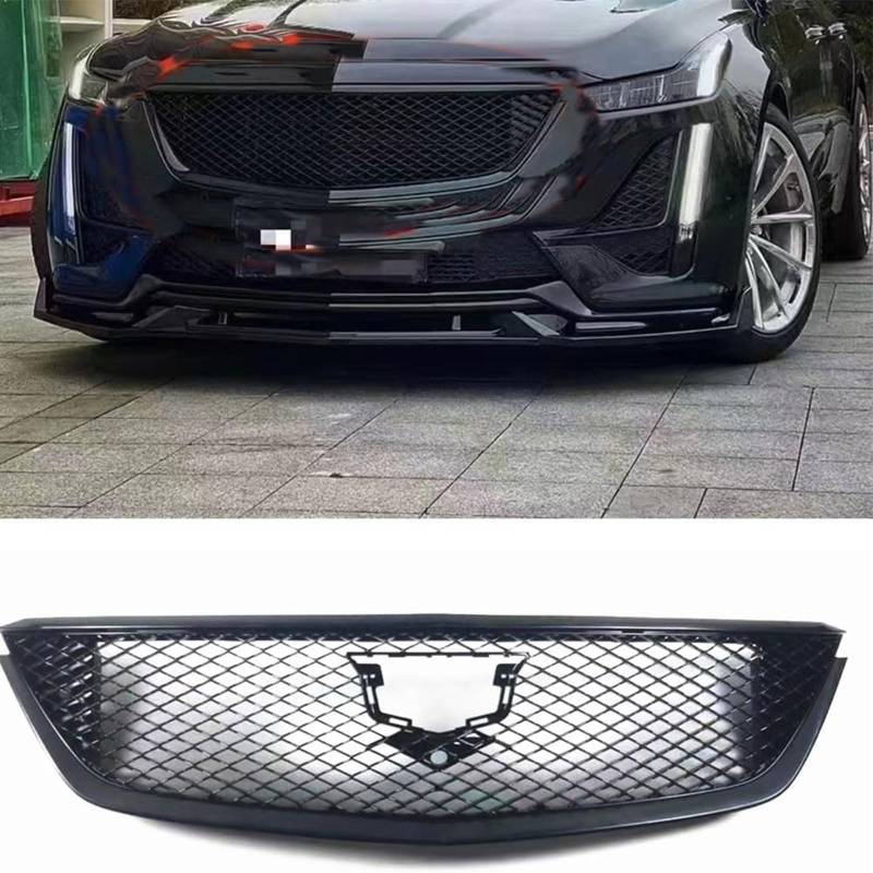 Kühlergrill Außentuning-Zubehörteile für Cadillac CT5 2019 2020 2021, Auto Frontgrill Vorderen Stoßfänger Grill Auto Grill Ersatz Zubehör von JIANXKILB