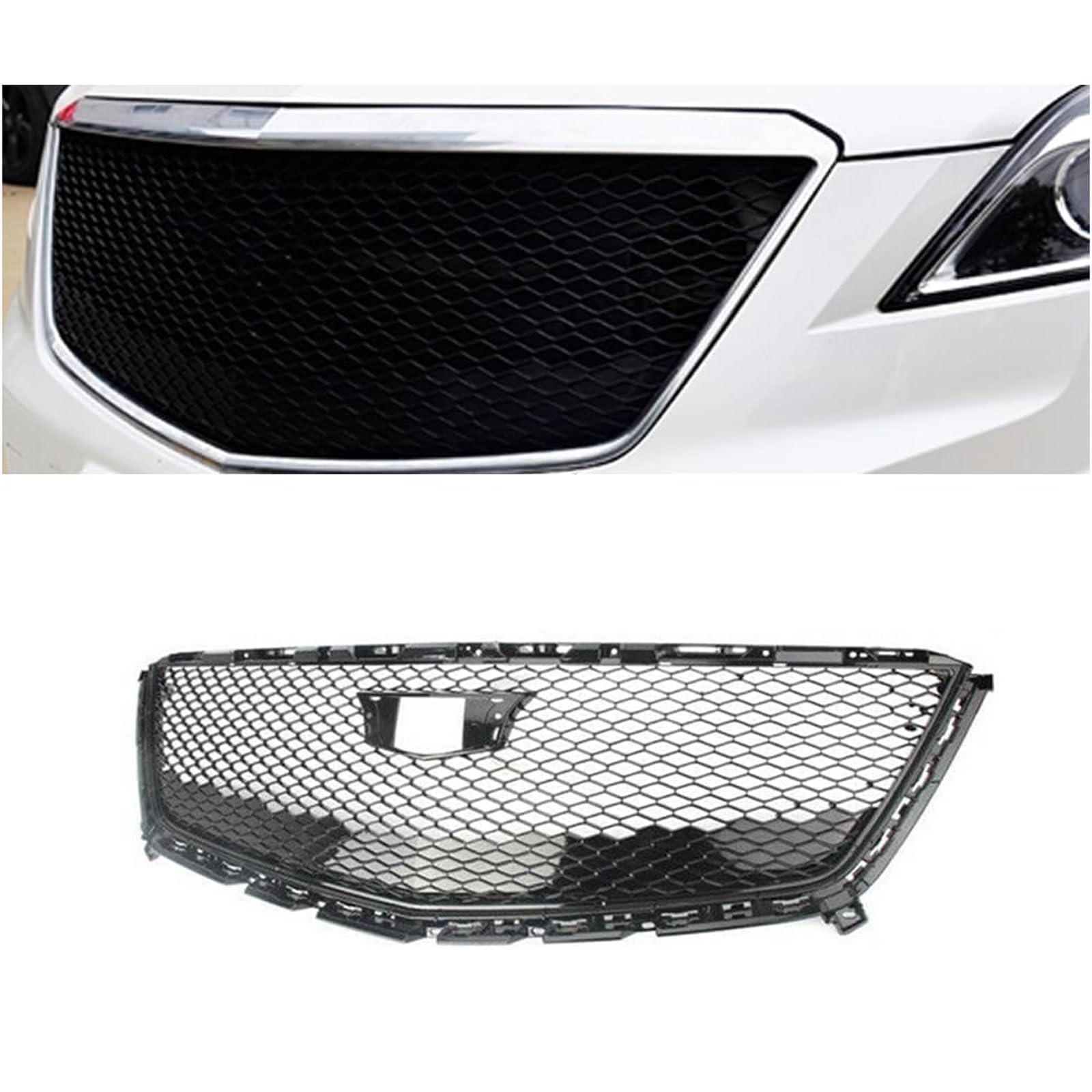 Kühlergrill Außentuning-Zubehörteile für Cadillac XT5 2016 2017 2018 2019 2020 2021 2022 2023, Auto Frontgrill Vorderen Stoßfänger Grill Auto Grill Ersatz Zubehör von JIANXKILB