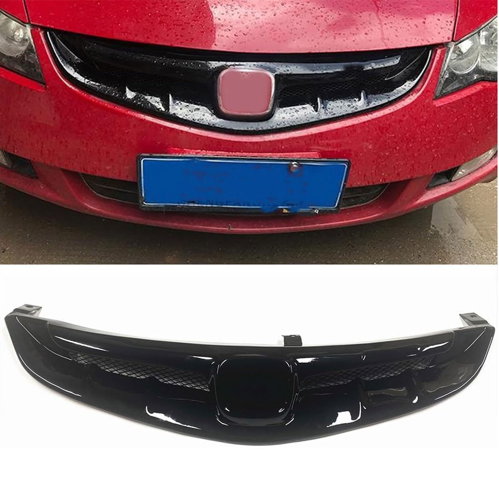 Kühlergrill Außentuning-Zubehörteile für Civic Fd2 JDM 2006 2007 2008, Auto Frontgrill Vorderen Stoßfänger Grill Auto Grill Ersatz Zubehör von JIANXKILB