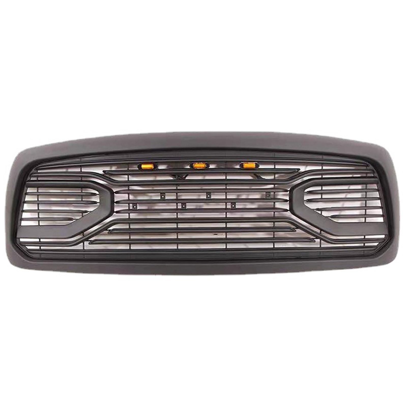 Kühlergrill Außentuning-Zubehörteile für Dodge Ram 1500 2006 2007 2008, Auto Frontgrill Vorderen Stoßfänger Grill Auto Grill Ersatz Zubehör,Black von JIANXKILB