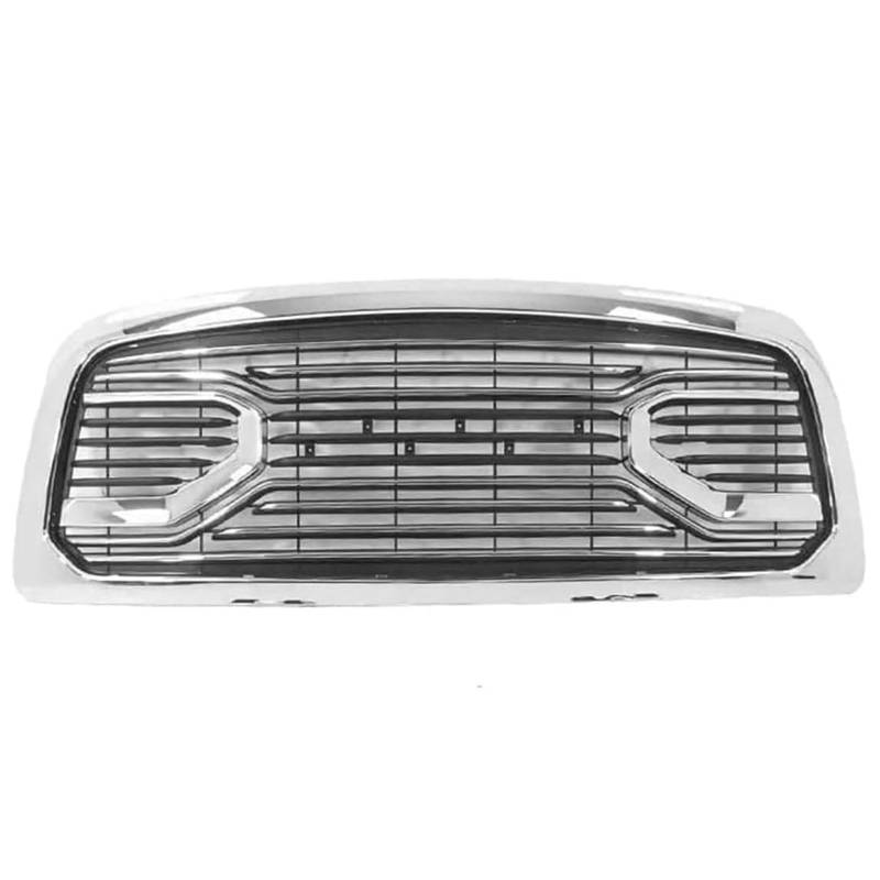 Kühlergrill Außentuning-Zubehörteile für Dodge Ram 1500 2006 2007 2008, Auto Frontgrill Vorderen Stoßfänger Grill Auto Grill Ersatz Zubehör,Silver von JIANXKILB