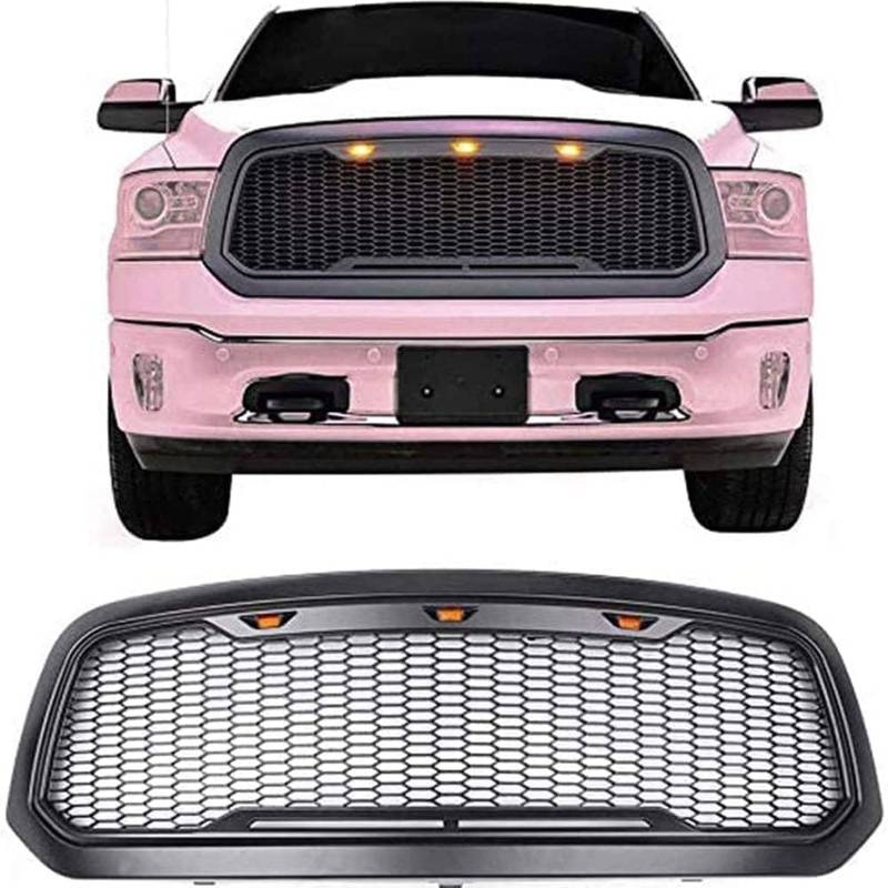 Kühlergrill Außentuning-Zubehörteile für Dodge Ram 1500 2013 2014 2015 2016 2017, Auto Frontgrill Vorderen Stoßfänger Grill Auto Grill Ersatz Zubehör von JIANXKILB