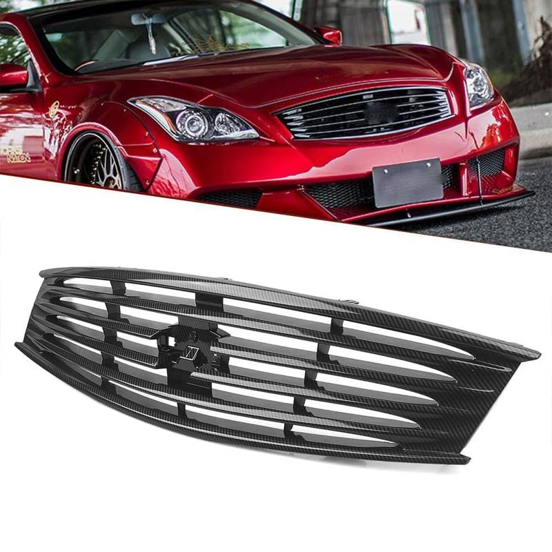 Kühlergrill Außentuning-Zubehörteile für Infiniti G37 2008 2009 2010 2011 2012 2013, Auto Frontgrill Vorderen Stoßfänger Grill Auto Grill Ersatz Zubehör von JIANXKILB