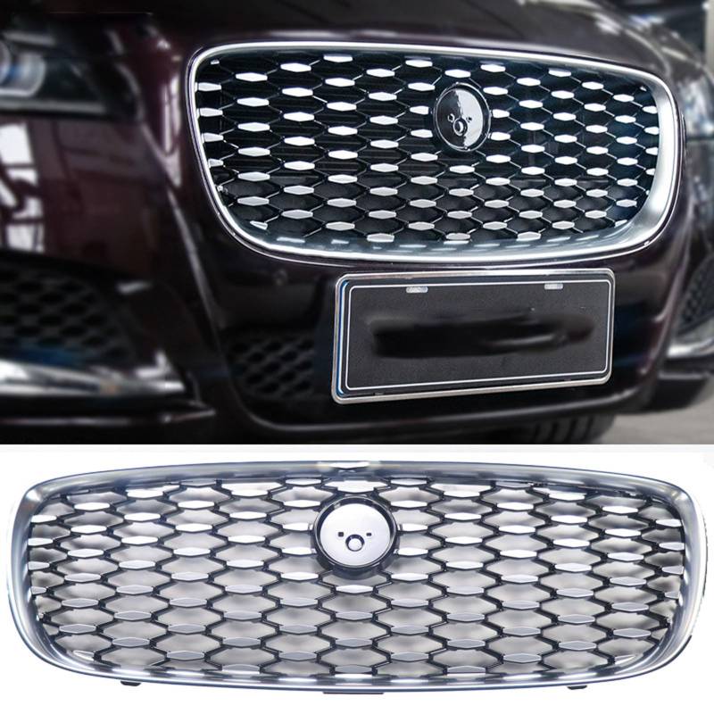 Kühlergrill Außentuning-Zubehörteile für Jaguar XFL 2016 2017 2018 2019, Auto Frontgrill Vorderen Stoßfänger Grill Auto Grill Ersatz Zubehör von JIANXKILB