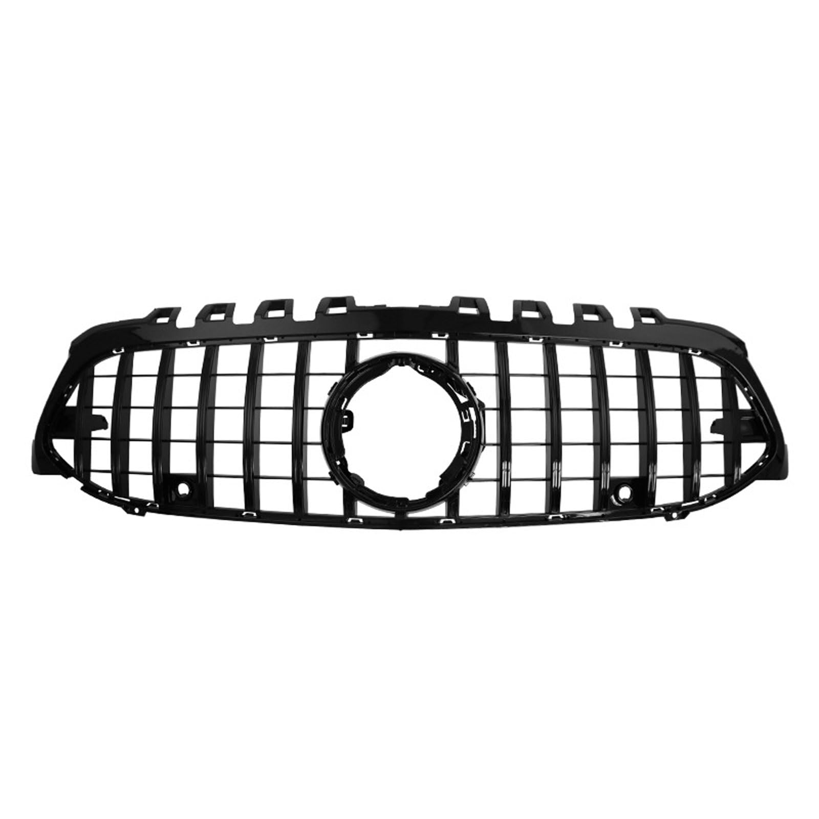 Kühlergrill Außentuning-Zubehörteile für Mercedes Benz A Class W177 2018 2019 2020 2021 2022, Auto Frontgrill Vorderen Stoßfänger Grill Auto Grill Ersatz Zubehör,Black von JIANXKILB