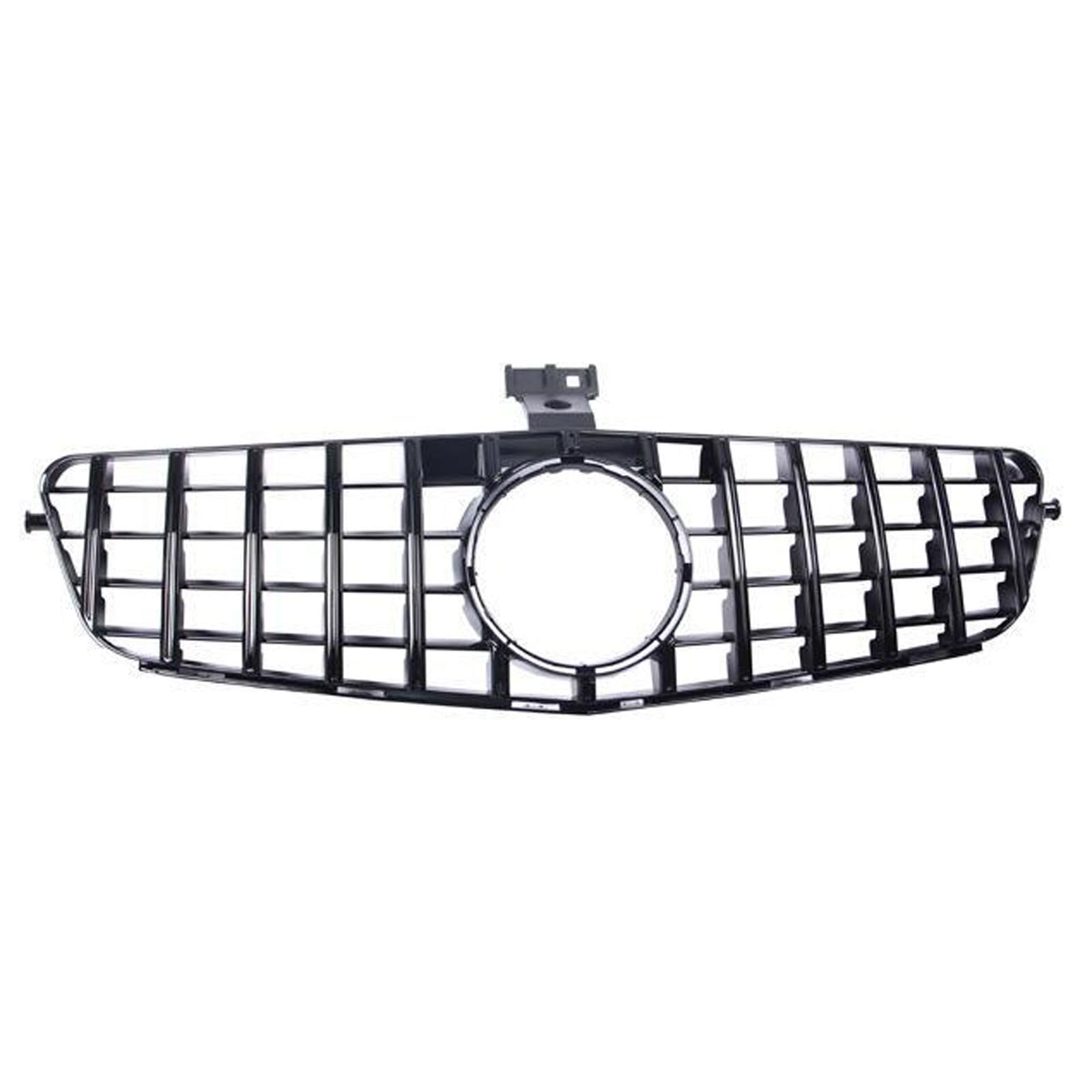 Kühlergrill Außentuning-Zubehörteile für Mercedes Benz C Class W204 C200 C300 2008 2009 2010 2011 2012 2013 2014, Auto Frontgrill Vorderen Stoßfänger Grill Auto Grill Ersatz Zubehör,Black von JIANXKILB