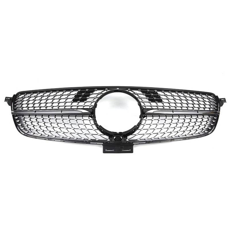 Kühlergrill Außentuning-Zubehörteile für Mercedes Benz GLE W166 2015 2016 2017 2018 2019, Auto Frontgrill Vorderen Stoßfänger Grill Auto Grill Ersatz Zubehör,Black von JIANXKILB