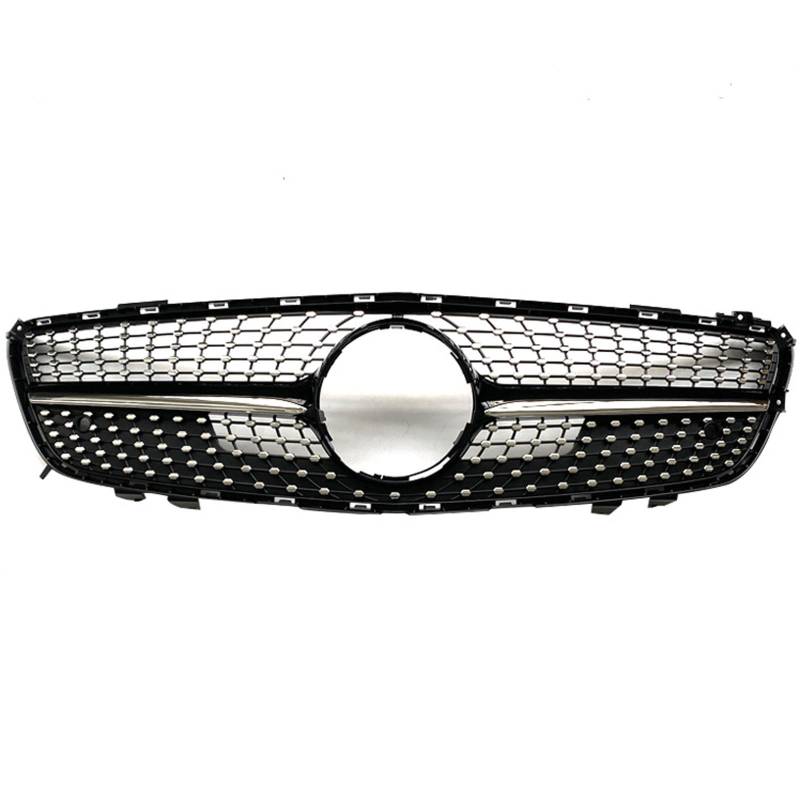 Kühlergrill Außentuning-Zubehörteile für Mercedes Benz SL Class R231 2013 2014 2015 2016, Auto Frontgrill Vorderen Stoßfänger Grill Auto Grill Ersatz Zubehör,Black von JIANXKILB