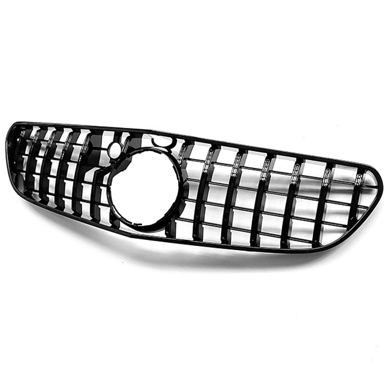 Kühlergrill Außentuning-Zubehörteile für Mercedes Benz SL R231 2017 2018 2019 2020, Auto Frontgrill Vorderen Stoßfänger Grill Auto Grill Ersatz Zubehör,Black von JIANXKILB