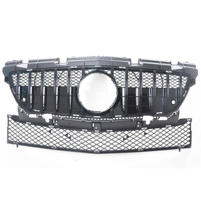 Kühlergrill Außentuning-Zubehörteile für Mercedes Benz SLK Class R172 2011 2012 2013 2014 2015, Auto Frontgrill Vorderen Stoßfänger Grill Auto Grill Ersatz Zubehör,Black-2 von JIANXKILB