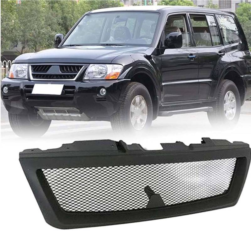 Kühlergrill Außentuning-Zubehörteile für Mitsubishi Pajero V73 2015 2016, Auto Frontgrill Vorderen Stoßfänger Grill Auto Grill Ersatz Zubehör von JIANXKILB