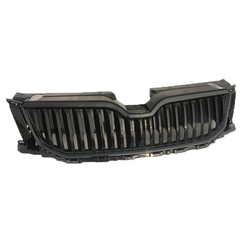 Kühlergrill Außentuning-Zubehörteile für Skoda Octavia 2014 2015 2016 2017, Auto Frontgrill Vorderen Stoßfänger Grill Auto Grill Ersatz Zubehör,Black von JIANXKILB