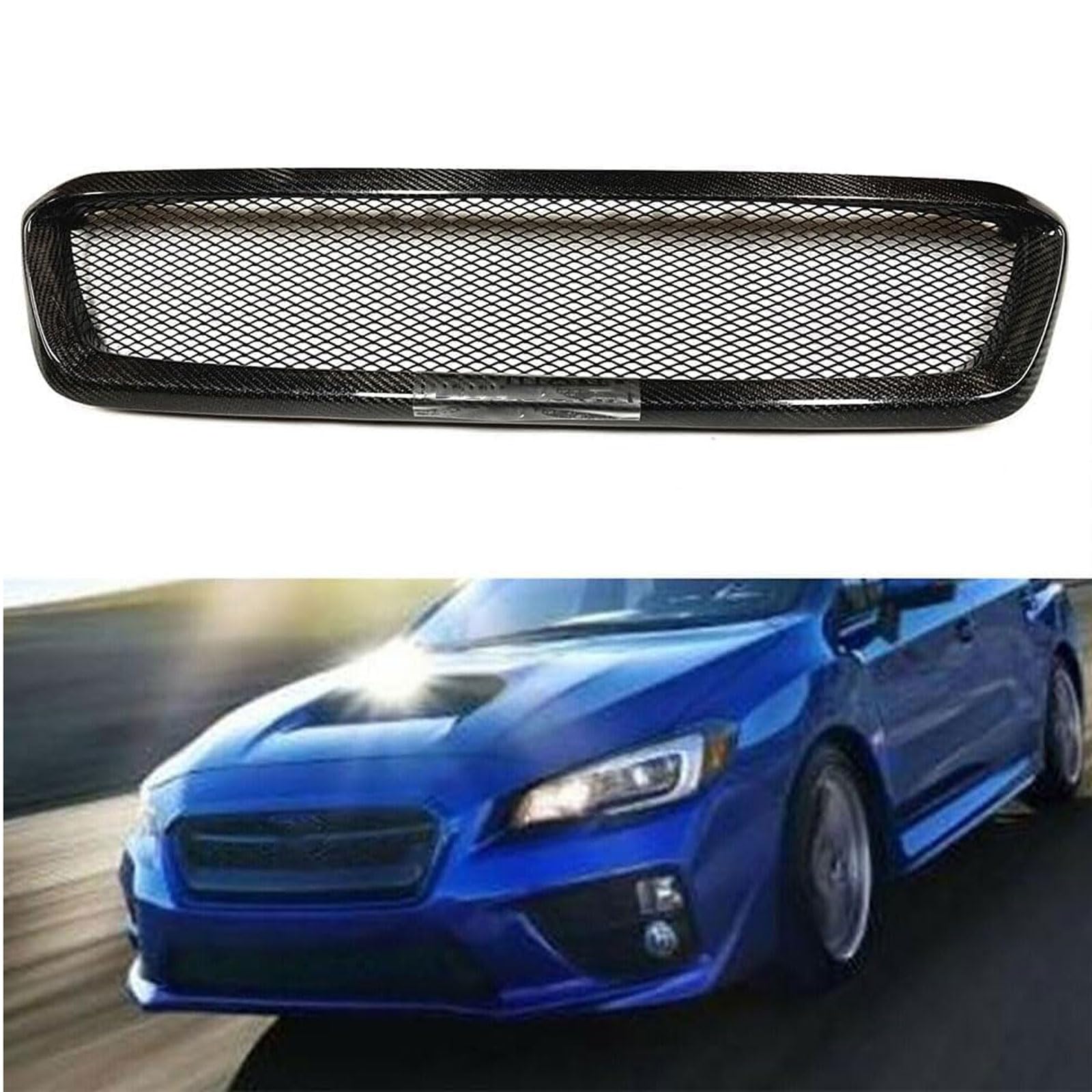 Kühlergrill Außentuning-Zubehörteile für Subaru Impreza WRX STI 2014 2015 2016 2017, Auto Frontgrill Vorderen Stoßfänger Grill Auto Grill Ersatz Zubehör von JIANXKILB