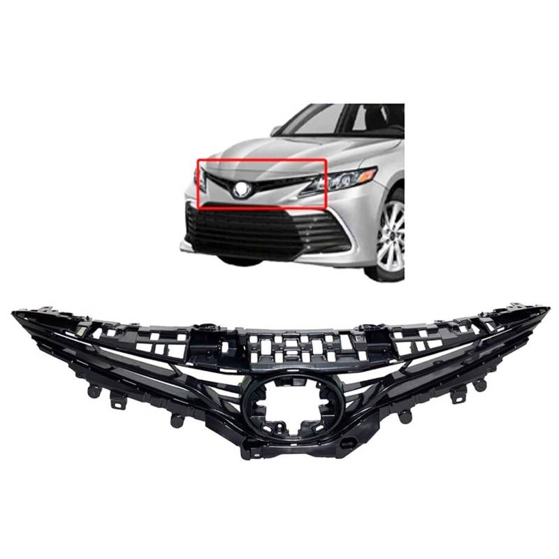 Kühlergrill Außentuning-Zubehörteile für Toyota Camry LE XLE 2021 2022 2023, Auto Frontgrill Vorderen Stoßfänger Grill Auto Grill Ersatz Zubehör von JIANXKILB